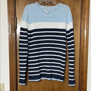 Croft & Barrow Light Blue Knit Sweater
